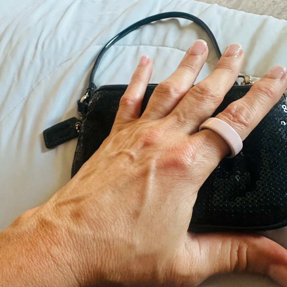 Coach Black Sequin Wristlet